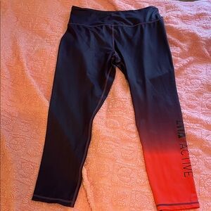 Zyia Active Ombre Leggings - Purple and Orange